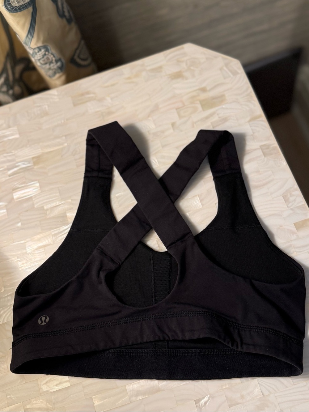 lululemon athletica Black Crisscross Back Sports Bra